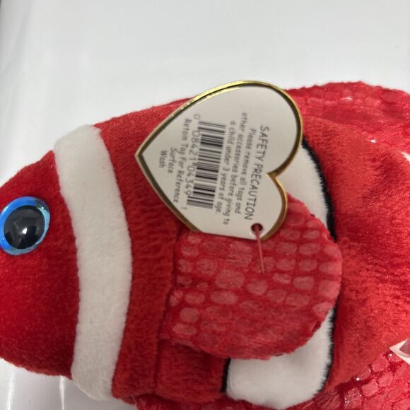 Ty Beanie Baby Jester the Fish  RETIRED DOB September 30, 2000 MWMT - Picture 4 of 6
